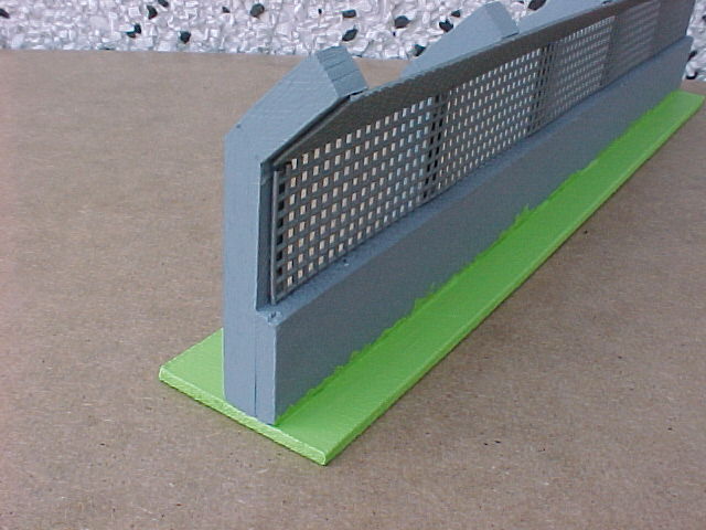 Front of safety barrier