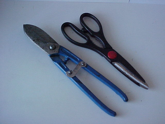 Tin snips and tough scissors